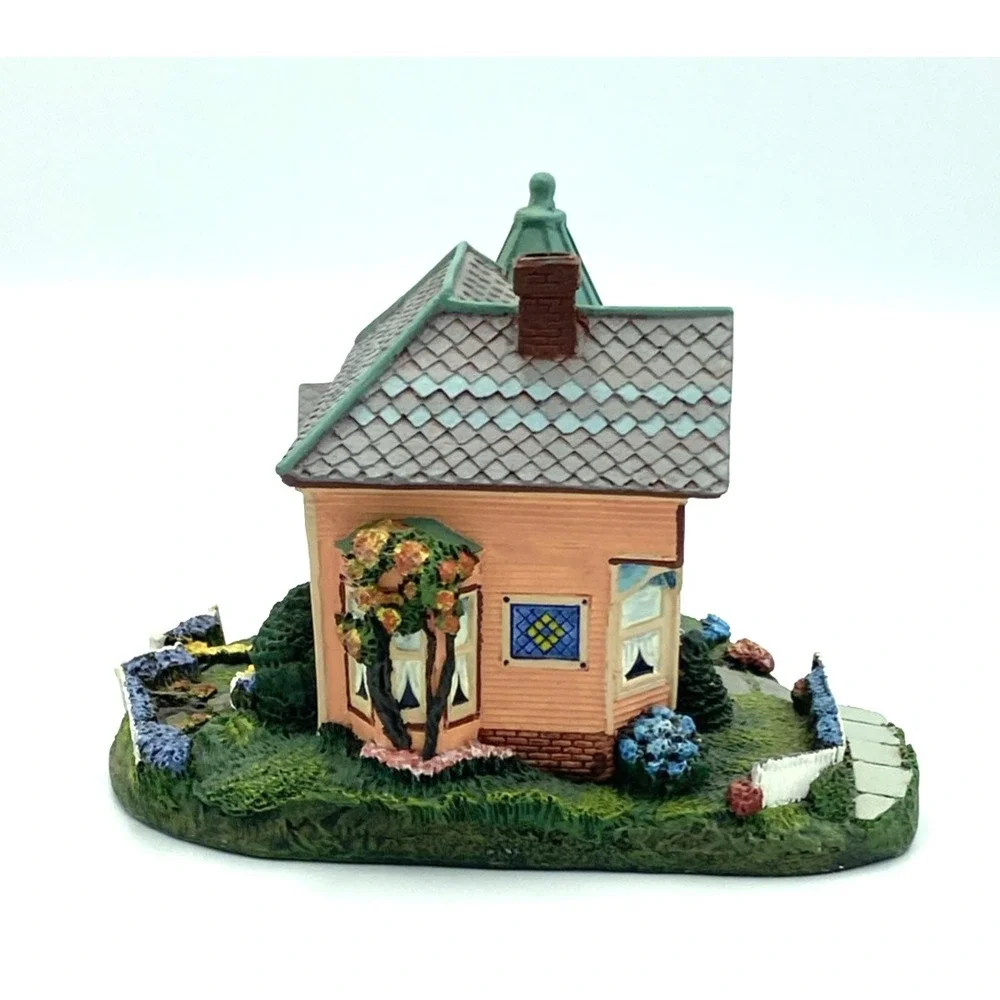 Vtg Lilac Cottage Hawthorne Victoria Grove Collection LeVan Hand Painted